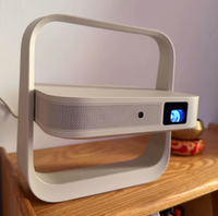 Projecteur intelligent avec cardan, 1080P HD, mise au point automatique et évitement d'obstacles, mini-projecteur pour films en extérieur et à domicile
