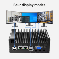 Mini PC Industrial sin Ventilador Intel N100 N305 4K HDMI VGA DP 2*Intel Gigabit LAN DDR4 NVMe SSD Computadora Integrada Yankong