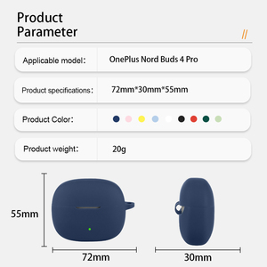 Étui de protection pour écouteurs OnePlus Nord Buds 4 <span class=keywords><strong>Pro</strong></span>, OnePlus Buds Ace 3, <span class=keywords><strong>coque</strong></span> en silicone pour écouteurs, étui pour <span class=keywords><strong>Airpods</strong></span> <span class=keywords><strong>Pro</strong></span> - Product Image 2