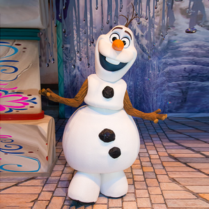 Artesanía de resina personalizada figura de dibujos animados tamaño real de fibra de vidrio congelado Olaf escultura Snowy Man estatua - Product Image 5