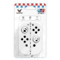 Commutateur de haute qualité boîtier en silicone interrupteur joycon contrôleur de jeu boîtier en silicone avec poignées de pouce