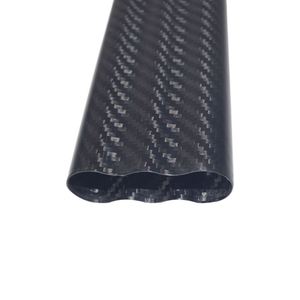 Tube en fibre de carbone 3K SHENYU à tissage sergé avec triple rainure haute résistance pour tige de selle de vélo et support industriel - Product Image 1