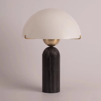 Lampe de table moderne en marbre naturel italien, surface polie, écologique, empilable, pour hôtel, chambre, décoration intérieure