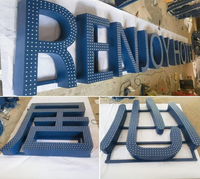 Lettres lumineuses géantes en métal LED RGB pour extérieur, grandes lettres lumineuses de 3 pieds et 4 pieds pour la décoration de fête d'anniversaire et de mariage