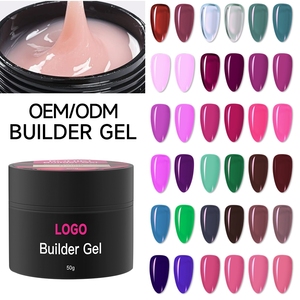 Hot Sales 50g Non-Toxic Professional UV Gel Nail Extension Polish Good Quality Free Sample Nail Diy <b>Builder</b> Gel Nail Polish - Product Image 1