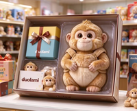 Jouet en peluche singe mignon et doux pour enfants, cadeau personnalisé OEM ODM, jouet en peluche singe