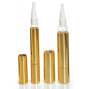 Free Sample 1ml 2ml 3ml 4ml 5ml 6ml White Beauty PP Click Gloss Twist Pen Lip With Brush Tip