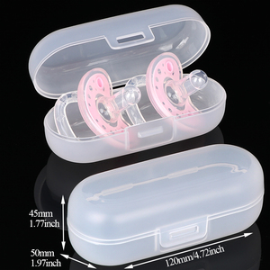Estuche Protector Portátil para Chupetes con Logotipo WEISHENG, Estuche Transparente de PP de Grado Alimenticio para Chupetes Dobles para Bebés - Product Image 3