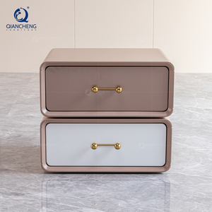 Custom Furniture Smart Bedroom Folding <strong>Rotating</strong> Bedside Cabinet Large Swivel Creative Design Wood Metal Bedside <strong>Table</strong> <strong>Supplier</strong> - Product Image 3