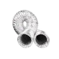 Tuyau flexible en aluminium de bonne qualité, double couche, pour sécheuse, ventilation CVC, usage hospitalier, vente directe d'usine