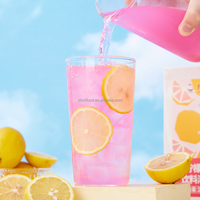 Nouveauté 1.32 kg/boîte concentré aromatisé de sirop de fruits au citron rose pour les magasins de thé à bulles et de boissons en gros