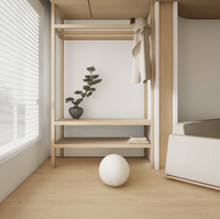 Plancher stratifié en chêne blanc européen, conception à trois couches, finition peinture allemande, surface lisse, plancher en bois d'ingénierie de haute qualité
