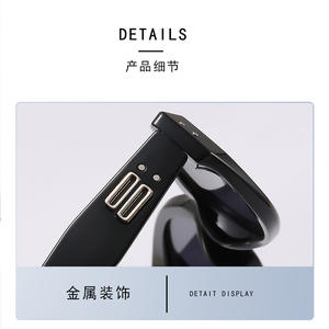 Gafas de Sol Retro Cat Eye Jennie Gm, Montura Negra de PC, UV400, Ligeras, para Mujeres con Rostro Pequeño - Product Image 2