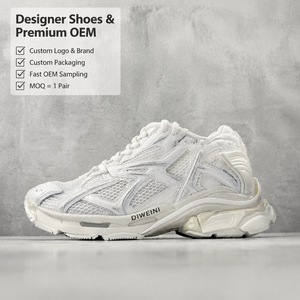 Chaussures de créateur de luxe pour hommes et femmes, baskets rétro épaisses en maille blanche de haute qualité, nouvelles - Product Image 1