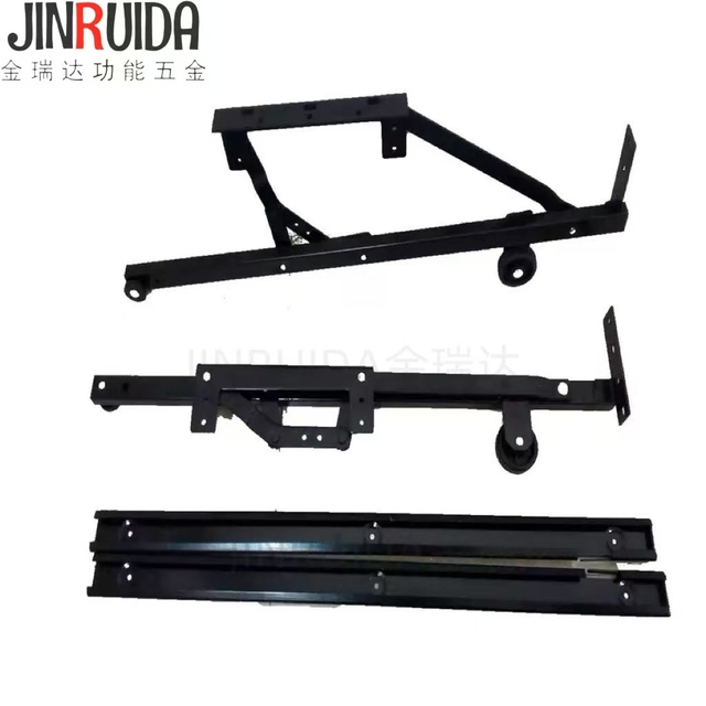 JIN RUI DA Sturdy & Durable Space-Saving Hidden Hinge - Dual-Purpose Slide Mechanism for Sofa Beds & Drawers, Heavy Duty Alloy