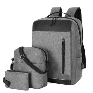 Hersteller Großhandel College School Bag 3 in 1 Set Rucksack Designer Laptop Rucksack Tasche