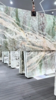 Dalle de pierre en quartzite vert Gaya FANCY STONE, 1,8 cm, finition polie, pour plans de travail de cuisine, murs de salle de bain et projets de meubles.