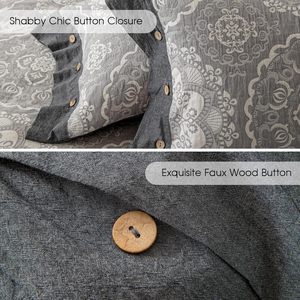 100% Cotton <strong>Grey</strong> Jacquard Weave Boho <strong>Duvet</strong> <strong>Cover</strong> Set Soft Cooling Luxury Bedding <strong>Duvet</strong> <strong>Cover</strong> Microfiber Comforter <strong>Cover</strong> - Product Image 4