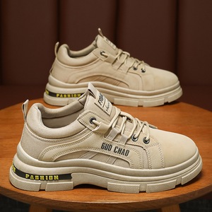 Spring New <b>Mens</b> Labor Protection <b>Shoes</b> Breathable Thick Sole Non Slip Trendy Versatile Casual Dad Sneakers For <b>Work</b> Site - Product Image 2