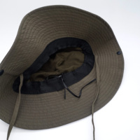 Vente en gros Chapeau seau à séchage rapide Protection solaire d'été pliable coupe-vent avec cordon Étiquette de marque Chapeau de pêcheur à séchage rapide personnalisé