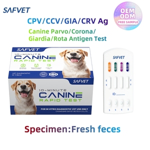 Kit de Prueba de Diagnóstico de Enfermedades Caninas SIN Pedido Mínimo, Prueba Combinada para Parvovirus Canino, Coronavirus Canino, Giardia, Rotavirus/CPV, CCV, Gia, CRV, Ag para Perros - Product Image 2