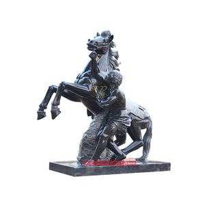 Estilo europeo mármol <span class=keywords><strong>blanco</strong></span> Mujer con estatua de León jardín calle paisaje decoración diseño piedra arte escultura - Product Image 5