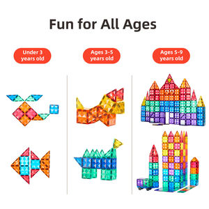 Blocs de construction magnétiques pour enfants Mideer CT1223, pièces magnétiques colorées, blocs de construction magnétiques - Product Image 3