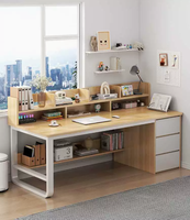 Bureau d'ordinateur, table d'étude de bureau, table d'écriture pour étudiants à domicile, établi, bureau de travail, chambre à coucher simple et moderne