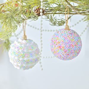 Creative <b>Macaron</b> Color Foam Christmas Ball Set New Year Atmosphere Decorations Cross-Border Pendant Custom for Home Crafts <b>Box</b> - Product Image 4