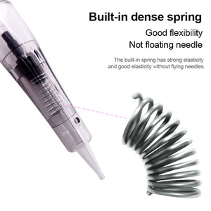 Agujas de Cartucho Desechables para PMU, Puntas de Aguja de Acero Inoxidable para Tatuajes de Cejas y Labios, Maquillaje Permanente, Uso Profesional en Estudio - Product Image 2