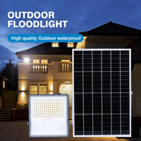 Reflector de aluminio con control remoto Ip65 impermeable de alta eficiencia 100W 200W 300W Luz de inundación solar