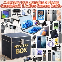 Gegarandeerde actioncam in grote verrassingsmysterybox met elektronica, inclusief willekeurige smartphone, 5G telefoon, tablet, horloge, oordopjes en cadeau.