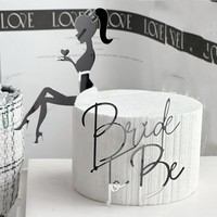 Ins-Style Braut Hochzeitstorten-Topper für Mädchen-Seitendekoration Braut-to-Be Tortenaufsatz Acryl Hochzeitstorten-Dekoration