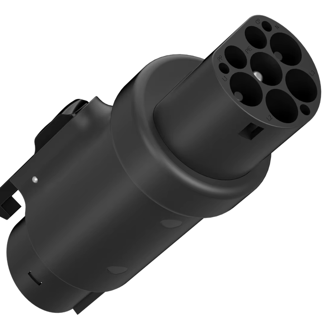 New Stable Performance 32A 250V AC Type2 to J1772 EV Charging Adapter IP54 Waterproof Connector for Electric Car