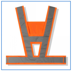 Chaleco DE SEGURIDAD reflectante Hi-Vis para Mujeres Hombres Cinturón de seguridad ajustable de alta visibilidad Correas Chalecos de advertencia Trabajo nocturno al aire libre - Product Image 6