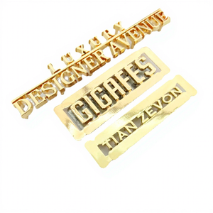 Label logam sesuai pesanan label garmen pin kustom logo Logam lambang tag metalik - Product Image 1