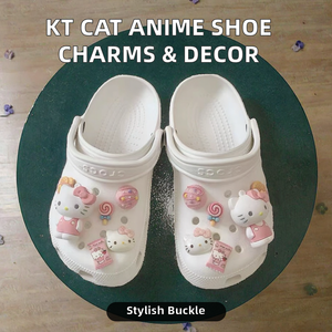 ขายส่งร้อนแรง ตัวตกแต่งรองเท้ารูปการ์ตูนแมว KT แบบ 3 มิติ ทำจากยาง สำหรับผู้หญิง รับสั่งทำ - Product Image 2