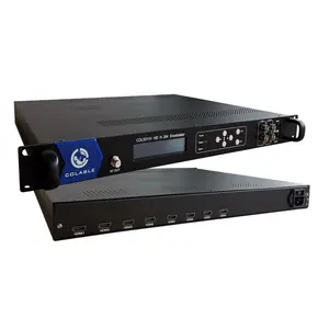数字电视前端 h.264 视频编码 8 通道高清到 DVB-T ISDB-T ATSC DVB-C 编码器调制器 COL5011H