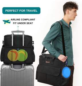 Bolsa de viaje para perros de fin de semana de muestra gratis, organizador de mano aprobado por la aerolínea con bolsillos multifunción para perros - Product Image 5