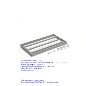 Fami Telai Porta Boccole 3 File Inclinabile L965 P495 A69 Verde Ral6011 Para Armarios - Product Image 3