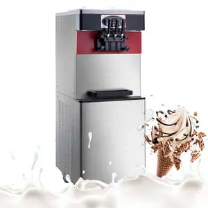 2022 Durable Frozen Yogurt Vending Machine Mcdonald's Soft Ice Cream Machine for Sale Wooden Case Stainless Steel Carnation Milk