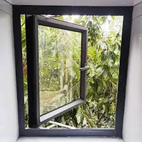 Ventana Abatible de Aluminio para Apartamento Moderno - Tamaño Personalizado, Aislamiento Térmico, Insonorización, Fácil Instalación para Renovación