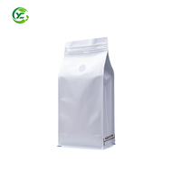 Sacs d'emballage colorés pour grains de café, à huit soudures latérales, avec fermeture éclair et valve d'air, en aluminium, pour sceller les aliments