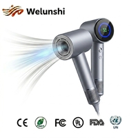 Sèche-cheveux intelligent à écran LED WLS-1607 OEM, haute vitesse, certifié CE ETL, outils de coiffage haut de gamme pour FBA