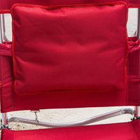 Chaise longue de plage pliable en métal avec trou pour le visage et appui-tête pour villa et salle de sport