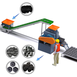 Machine à briquettes de charbon de bois de petite taille en chanvre et en palme, ligne de production complète de combustible au charbon utilisée pour l'usine de fabrication de chicha, noyau du moteur - Product Image 4