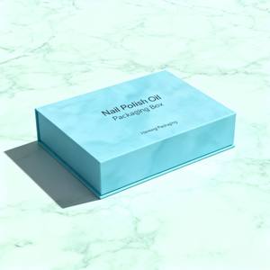 Boîte en papier de luxe personnalisée en gros coffret cadeau pour cosmétiques boîte d'emballage magnétique recyclable pour vernis à ongles à clapet crème pour le visage - Product Image 3