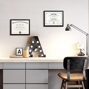 Cadre photo A4 en MDF grain noyer, 21x29,7 cm, cadre pour certificat, prix usine, logo personnalisé, OEM, approvisionnement en gros pour B2B - Product Image 5