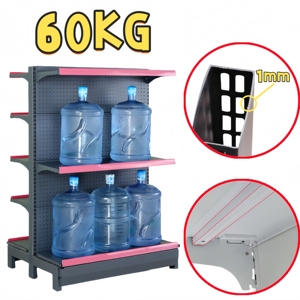 Estante de supermercado de servicio pesado de un solo lado ajustable más buscado Estantes de tienda de metal/acero de Servicio Ligero para tiendas minoristas - Product Image 3