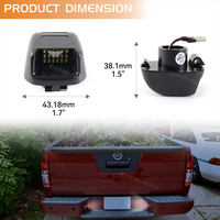 2Pcs Feux de plaque d'immatriculation LED pour Nissan Navara D40 Frontier Titan 2007-2015